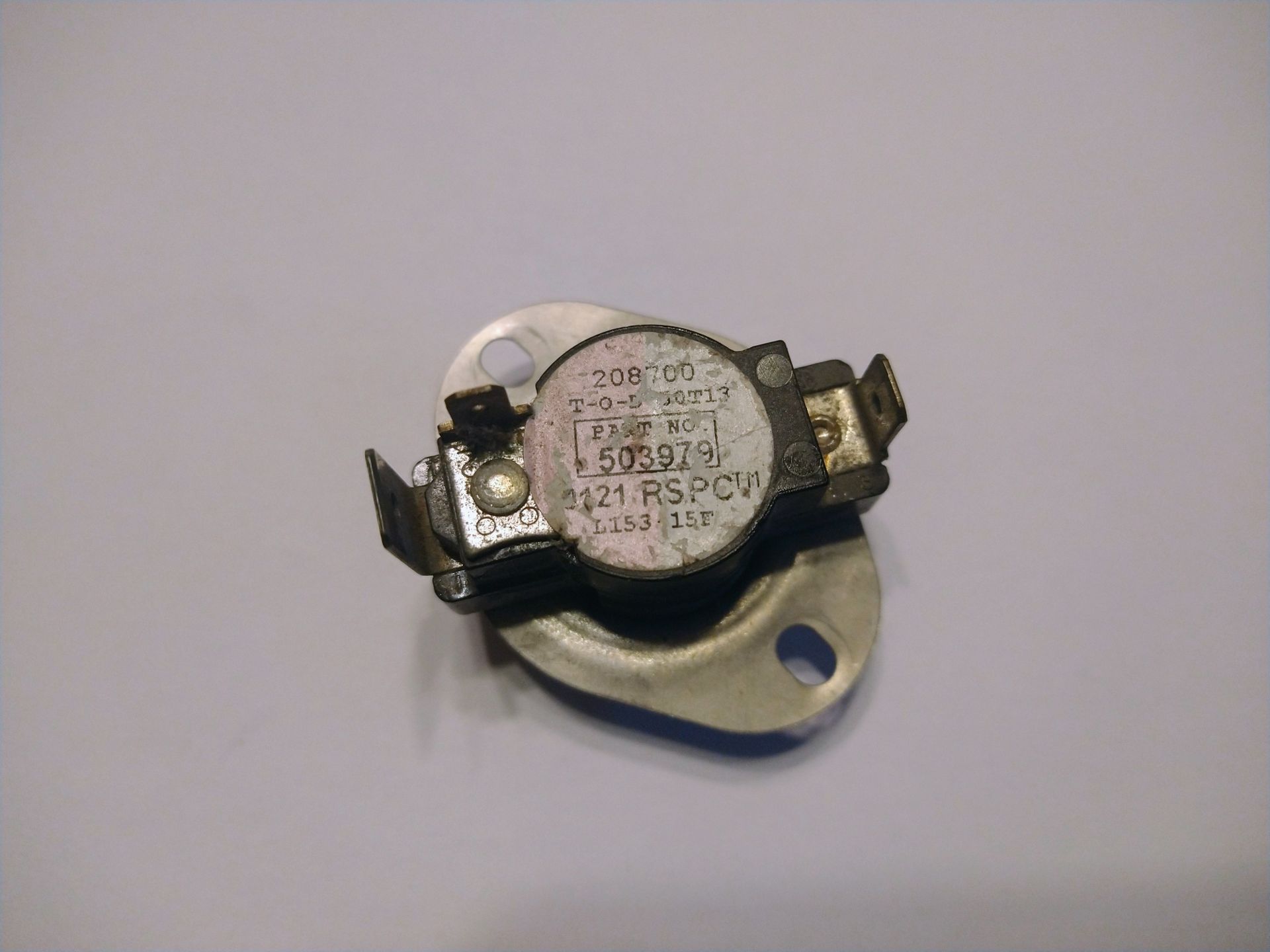 Whirlpool Dryer Thermostat 503979 L153-15F