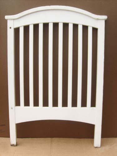 OUT OF STOCK White Arched Crib Footboard 