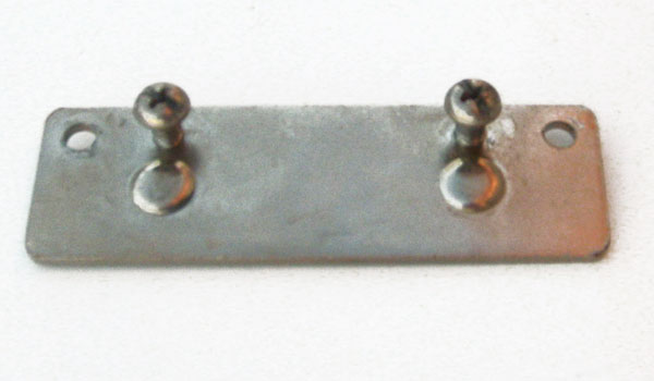 3-1/2X1 Rectangular Metal Bracket with 2 Bolts for Cribs with Rods