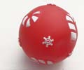 Squeaky Dog Ball Dog Rubber Toy RED