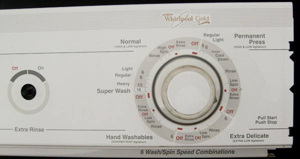 Whirlpool Washer Control Panel 3953177 White