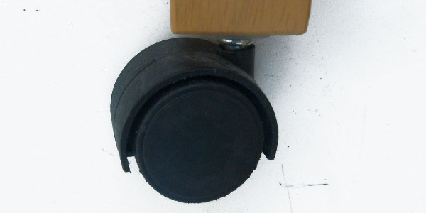 Crib Roller Caster Wheel -BLACK 1.5 inch Diameter