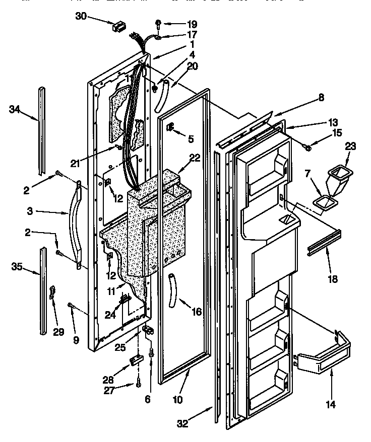 Kenmore 106 Refrigerator Parts Diagram