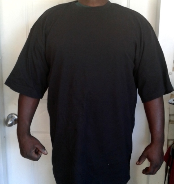 3XL Mens Black T-Shirt with Short Sleeves Round Neck, Big and Tall Heavy Weight, 100% Cotton BRAND NEW NEW