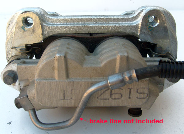 OUT OF STOCK Ford Brake Caliper with Brake Pads S197 GT 1985-93 Mustang 5.0L TRW 0065-0 7R33-2B118-B 4 M OS (right)