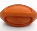 JW Ball for Dogs Squeaks Orange Oval Toy