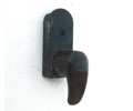 Luv Crib Upper Plastic Hand Release -Spring Loaded Knob -Spring Lock BROWN 1" Wide